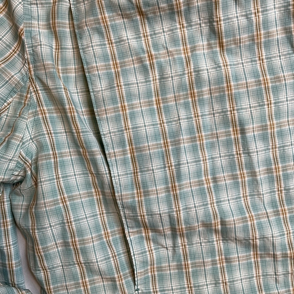 Duluth Trading Fishing Shirt Size Large Plaid Women's Gusseted Gorpcore - Picture 7 of 7